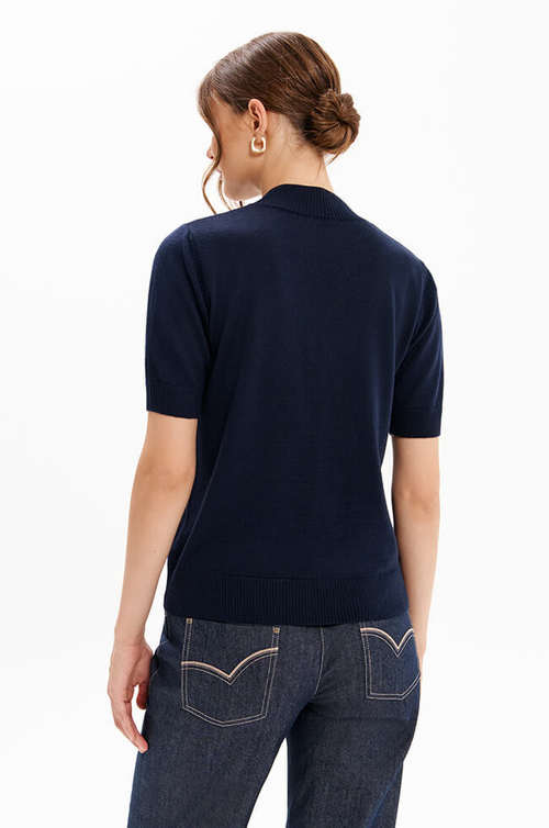 23436 Джемпер женский (темно-синий)