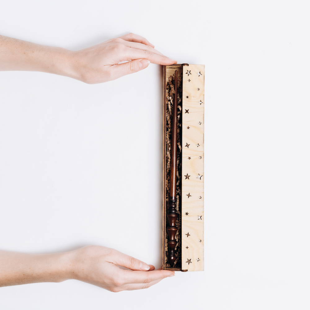 Деревянный  подарочный набор указка в футляре (коробе) 300 мм. PK19