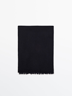 Massimo Dutti 100% кашемировый шарф, темно-синий