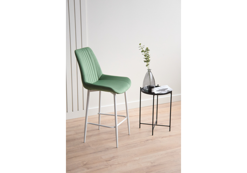 Барный стул Woodville Седа 360 фисташковый (zd 651), белый np, ножки белые