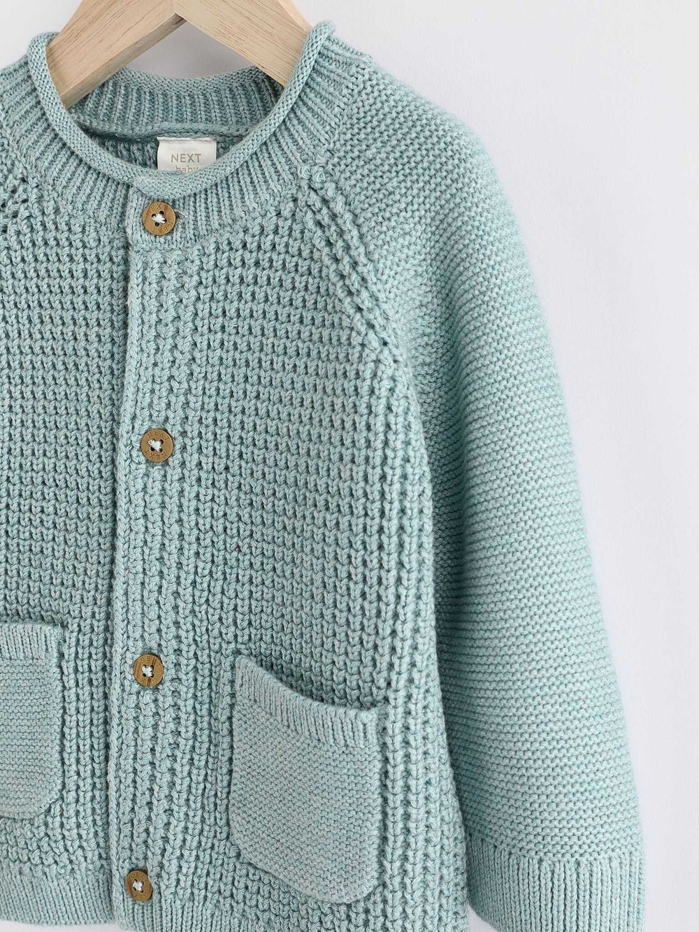 Вязаный кардиган для малышей Next K82-049, Мятный
