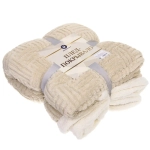 Плед 200*230 см «SOFT», двусторонний, цвет молочный