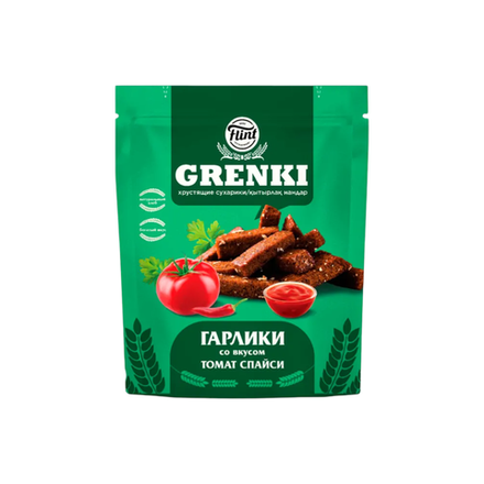 Гренки гарлики Flint телятина томат спайси 90 гр