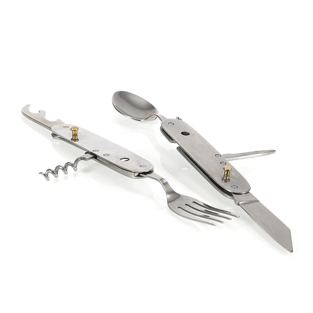 Туристический набор ложка вилка мультитул 6 в 1 арт.706В