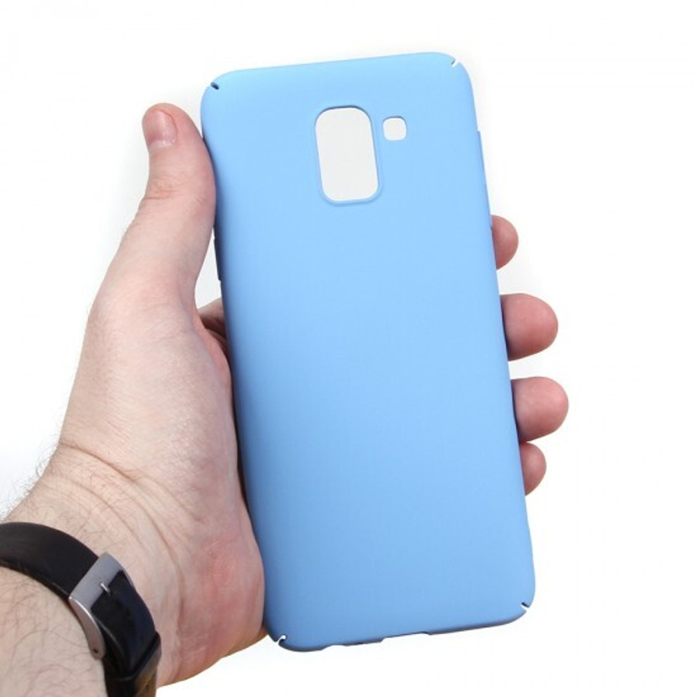 Панель матовая Soft Touch для Samsung Galaxy J6 (2018), 010659 Светло-серый