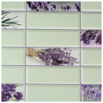 ПАНЕЛЬ ДЕКОРАТИВНАЯ ПВХ GRACE ПЛИТКА ЛИЛОВАЯ 955Х480ММ 1ШТ