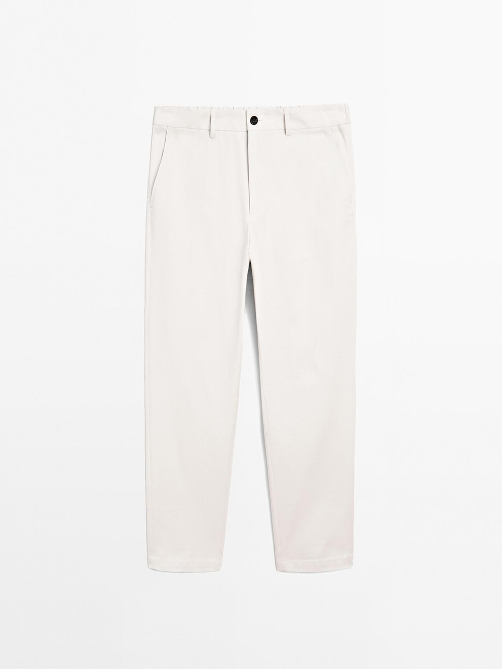 Massimo Dutti Джоггеры из смесового хлопка, каменный