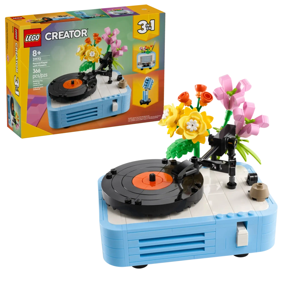 Конструктор LEGO Creator 3in1 31172 Проигрыватель пластинок с цветами