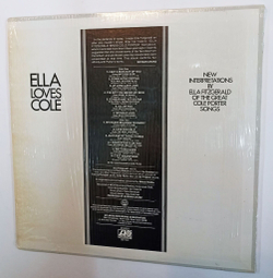 Винтажная виниловая пластинка Ella Fitzgerald Ella Loves Cole (USA 1972)