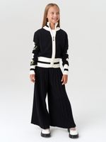 Кардиган для девочки на молнии в школу AT1070 черный