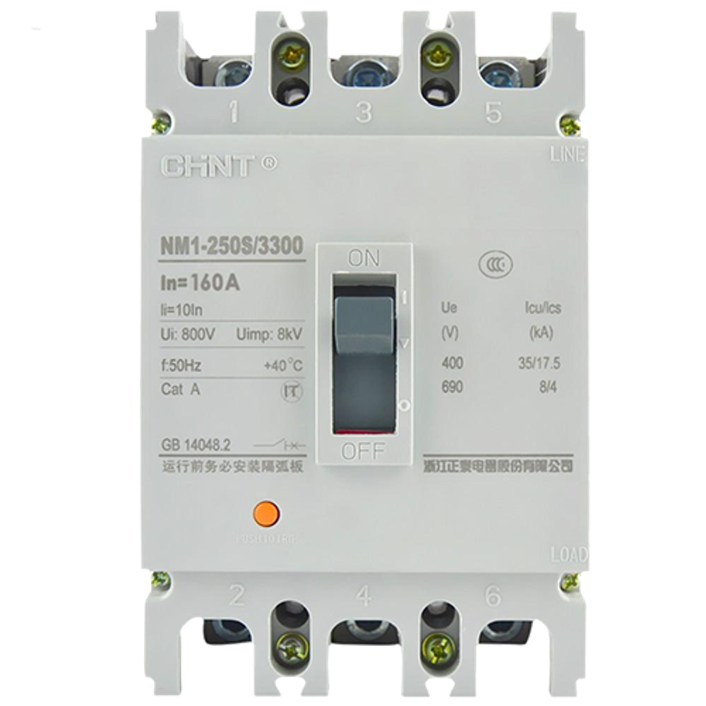 Выключатель автоматический трехполюсный NM1-250S/3300 160A 25кА