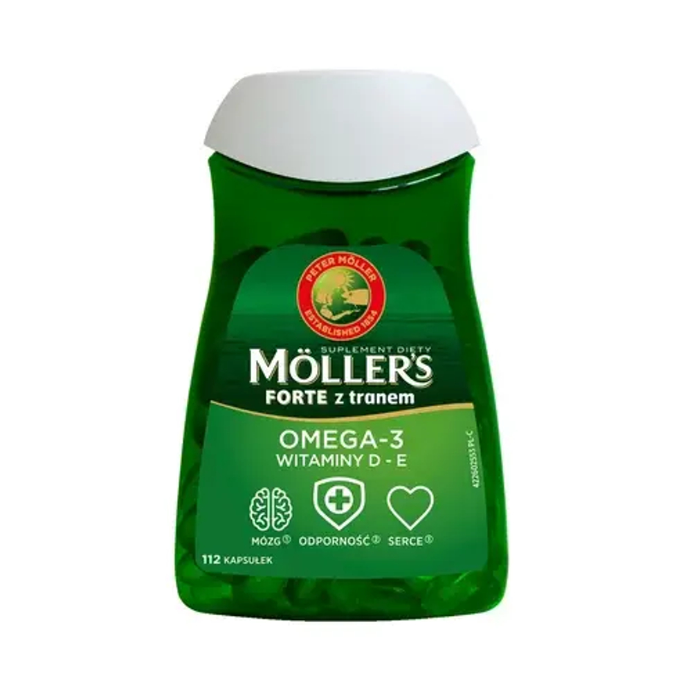 Mollers Forte с маслом печени трески - 112 капсул