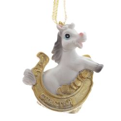 GAEM Фигурка декоративная подвесная "Лошадка", L5 W2 H5 см, 2в.