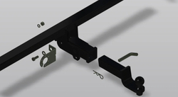 Фаркоп под квадрат на NISSAN X-TRAIL T32 (2015-) (без электрики, паспорт/сертификат в комплекте) Автос.NS 27B