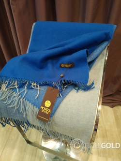 Плед из 100% шерсти ягненка 150x200 см. (MONGOLTEXTILE) - MT046(2)