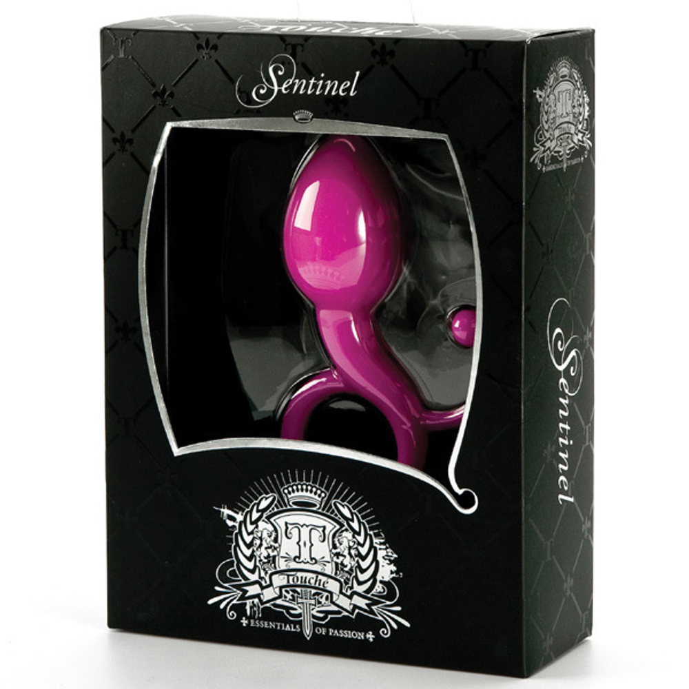 Вибромассажер - Яичко, розовый с эрекционным кольцом