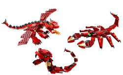 LEGO Creator: Огнедышащий дракон 31032 — Red Creatures — Лего Креатор Творец Создатель
