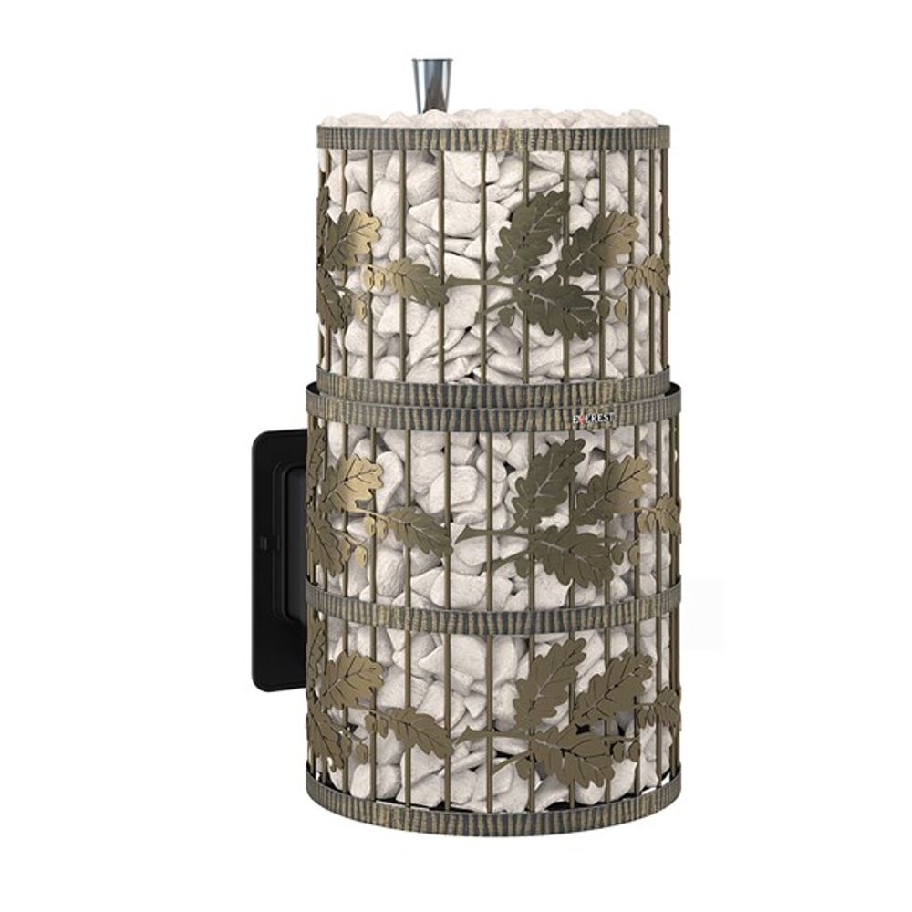 Печь для бани Эверест "Легкий пар Профи" Ковка (чугунная закрытая каменка)