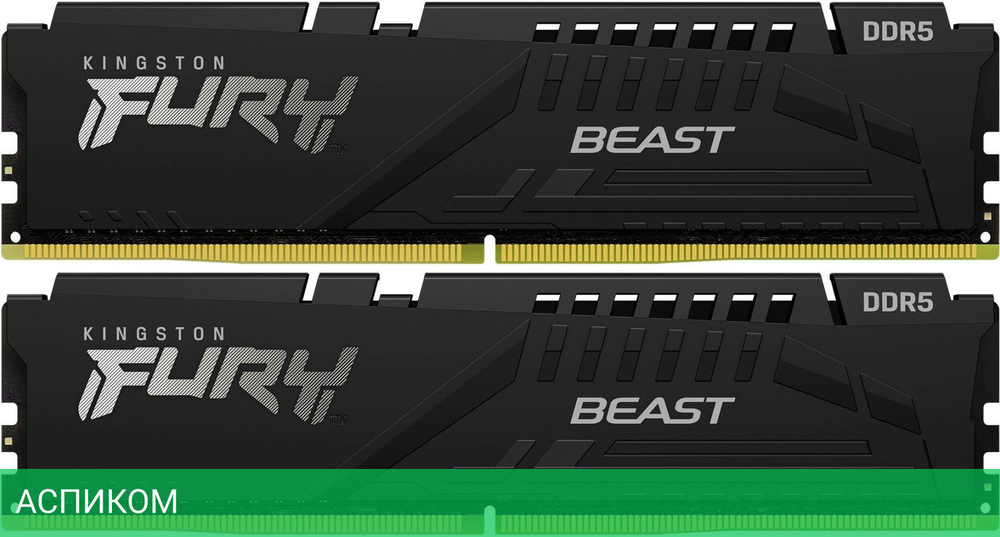 Оперативная память Kingston Fury Beast 64GB DDR5-5600 (KF556C40BBK2-64)