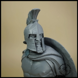 Кабинетная миниатюра , бюст "Леонид" , фотополимер