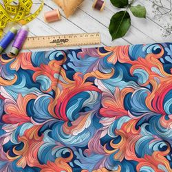 Ткань премиум интерлок красочные впечатления моментов