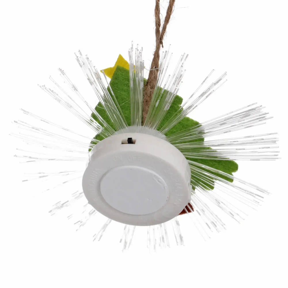 Сувенир с подсветкой «Елочка в лучах» 10 см