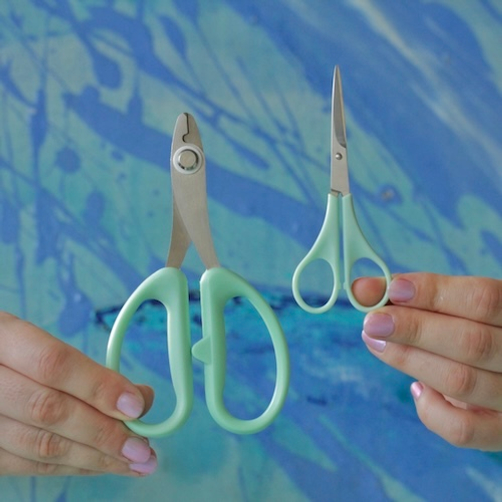 Ножницы для сахарной флористики и цветоделия острые с прямыми лезвиями