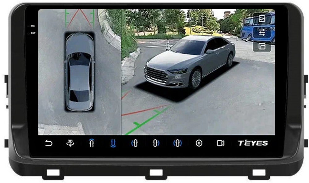 Магнитола для KIA Ceed 3 2021+ - Teyes CC3-2K-360 на Android 10, 2K QLED, 6Гб+128Гб, CarPlay, 4G SIM-слот, 4 камеры в комплекте