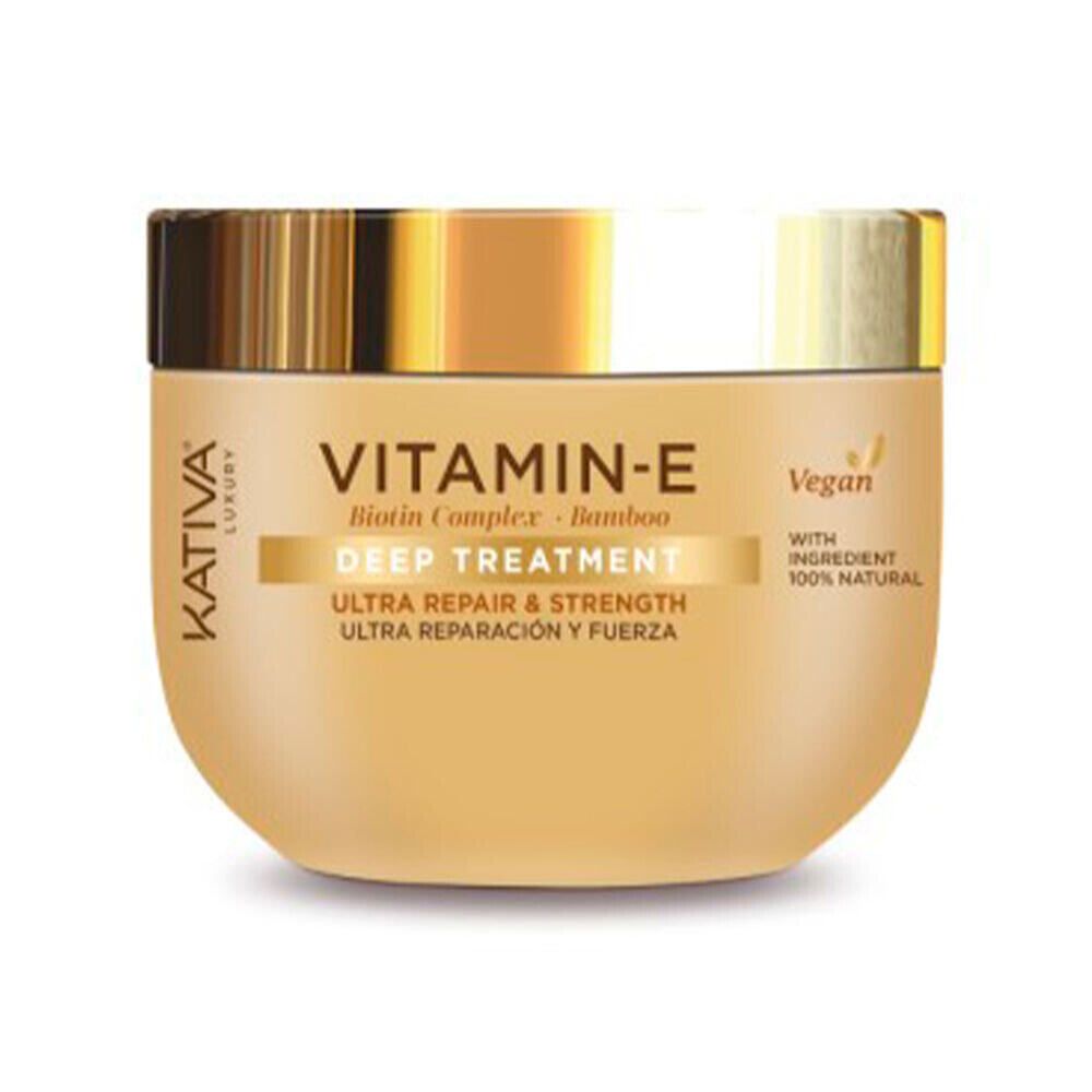 Kativa Vitamina E Biotin Bambu Mask Ультравосстанавливающая и укрепляющая маска для волос с витамином Е, биотином и бамбуком 300 мл