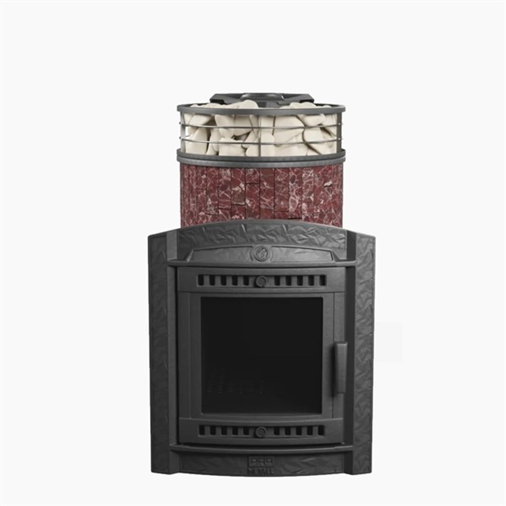 Банная печь «Атмосфера L» NEW в ламелях Россо Леванто до 20 м³