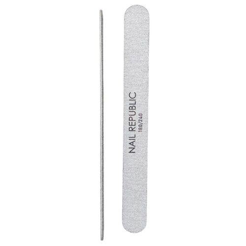 Пилка прямая 100/180 18 см Premium Nail Republic, 25 шт