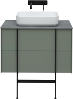Тумба с раковиной Allen Brau Reality 1.32005.CGM 80 cement grey matt