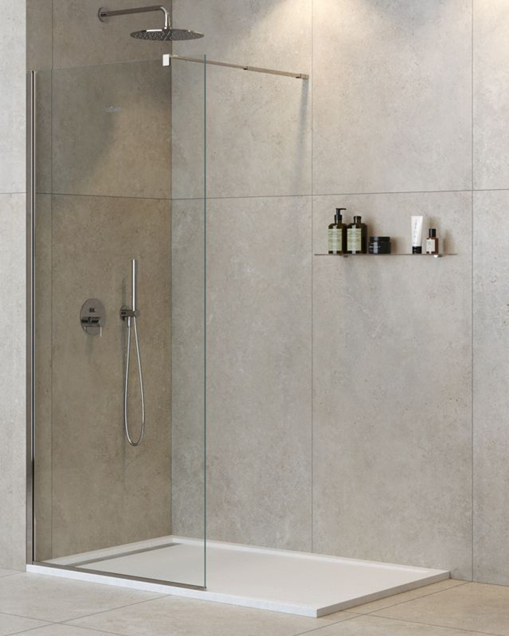 Душевая перегородка Cezares LIBERTA-L-1-125-C-Cr