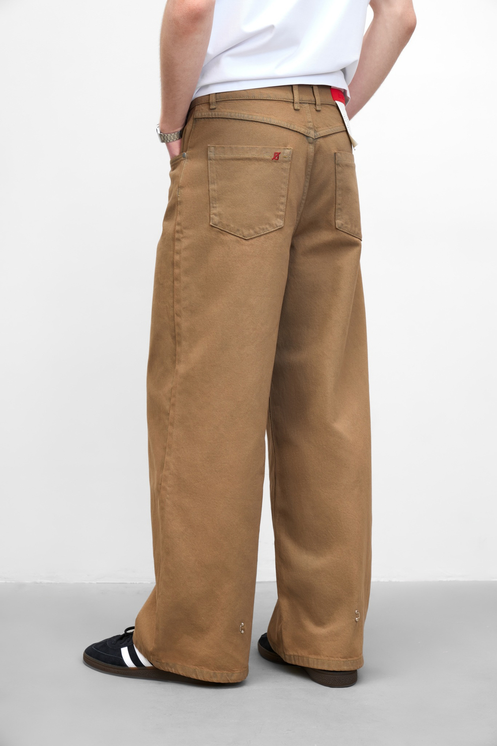 Джинсы WIDE HOOK бежевый