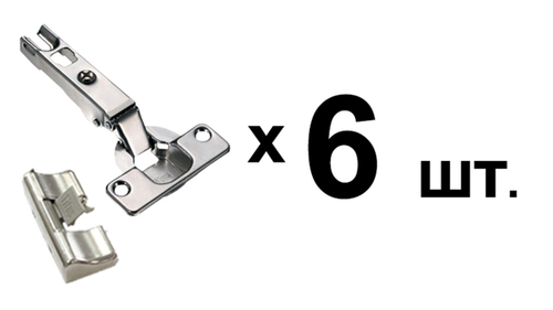 Комплект из 6-х доводчиков с петлей