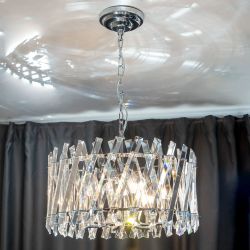 Citilux Ингвар CL334261 Люстра подвесная хрустальная Хром