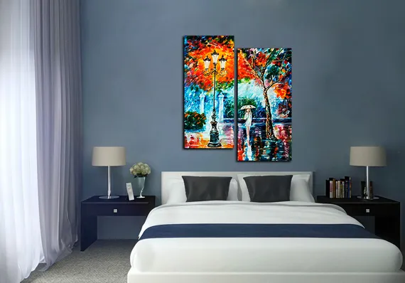 Модульная картина "Дождь"