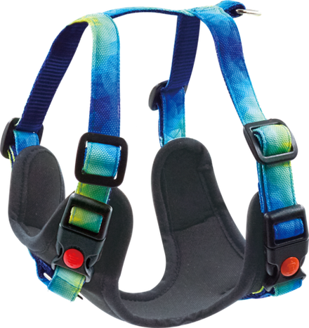 Шлейка ART LINE XS, неопрен, капрон с принтом ТРИГОНОМЕТРИЯ, 15 мм, ОГ 40-48 см, ОШ 30-38 см