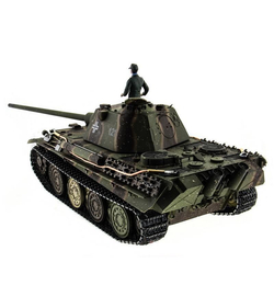Р/У танк Taigen 1/16 Panther type F (Германия) HC вер., башня 360, подшипники в ред., V3 2.4G RTR