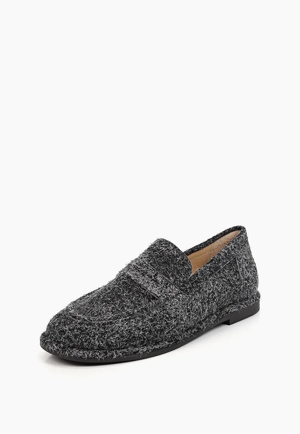 Лоферы // Nino // Black // Fluffy