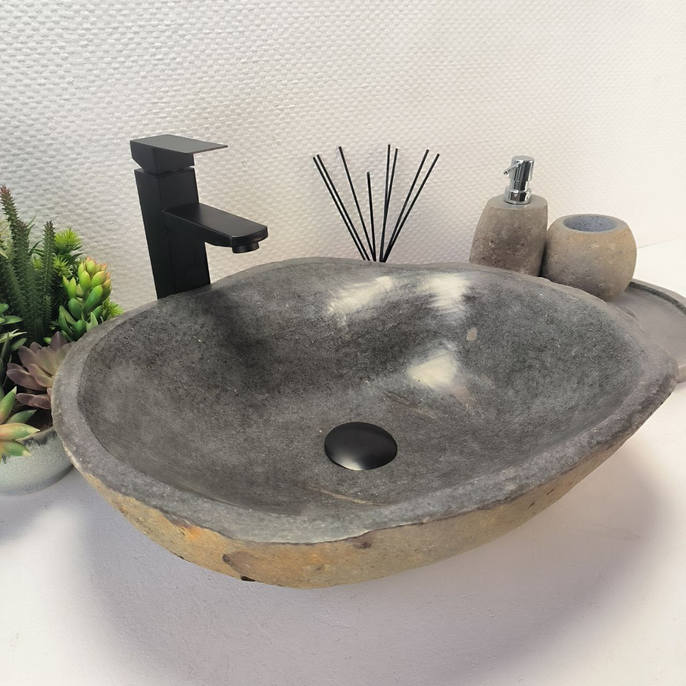 Раковина из речного камня RS-63904 (49*42*15) 0122