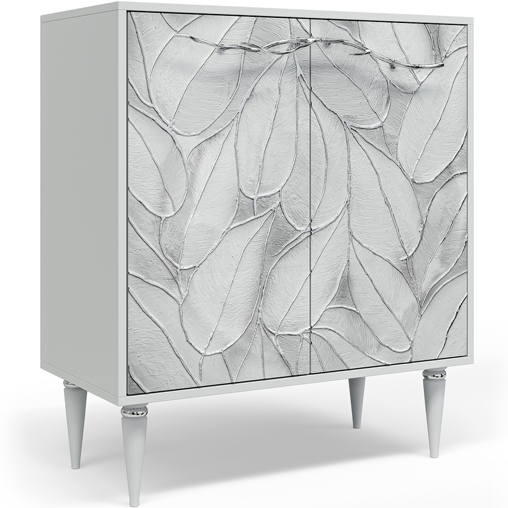 Комод Арт Классик с 2 полками Айс Античное серебро