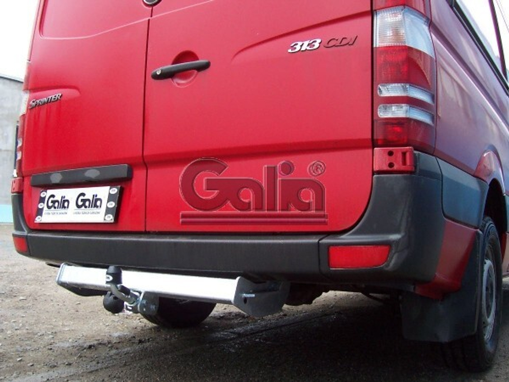 Фаркоп оцинкованный Galia M118A для Mercedes Sprinter 2006-, Volkswagen Crafter 2006-(паспорт и сертификат в комплекте)(без электрики)