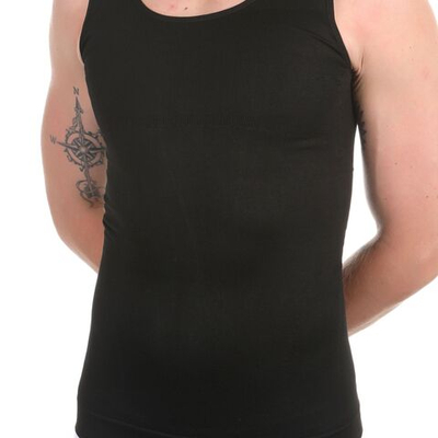 Мужская майка двойной утяжки (Размер: XXL) (Цвет: черный)