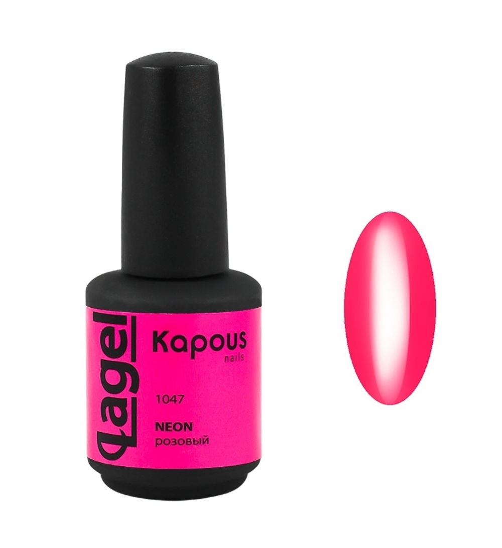 Гель-лак 1047 Neon розовый LAGEL, Kapous, 15 мл