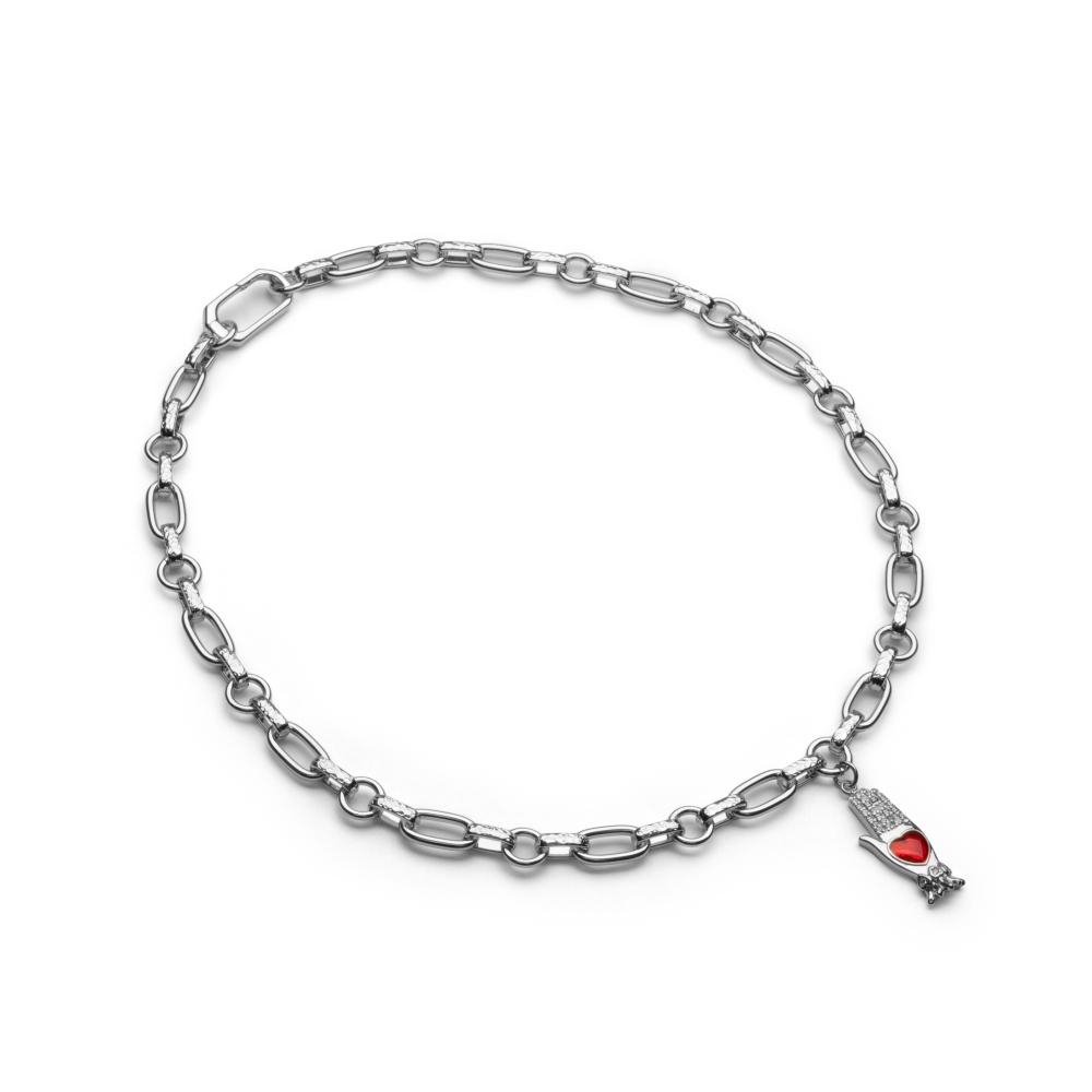 Латунная цепочка с Ладошкой, silver