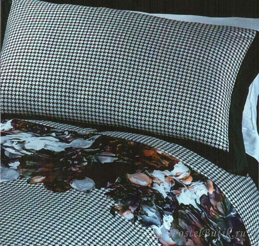 Постельное белье 2 спальное евро RoccoBarocco Romantik Dark