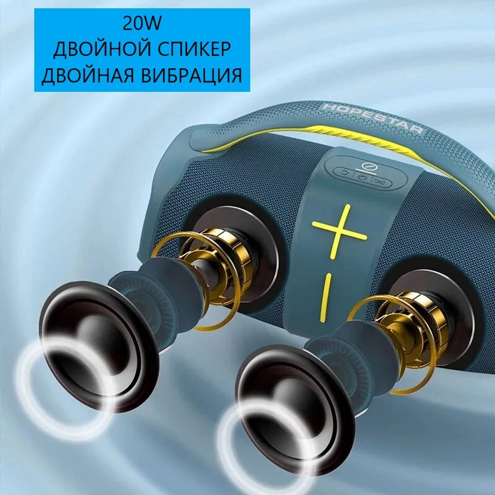 Беспроводная колонка Hopestar H60 (20W+3000Mah/IPX6)