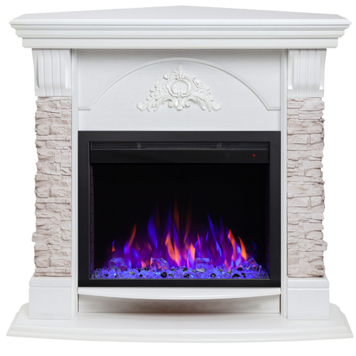 Каминокомплект Real Flame Athena Corner GR с очагом Saphir 25,5 (угловой)