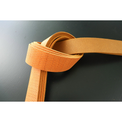 Ременная заготовка Шелк Рыжая + Плита Плетение